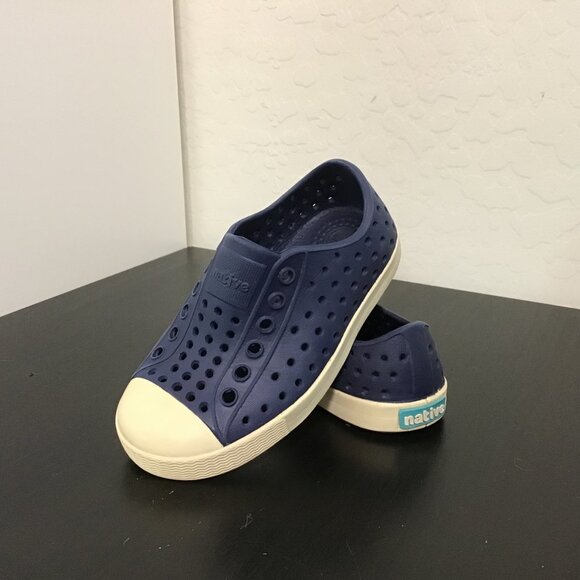 Navy Blue Little Kids Jefferson Sugarlite Native Shoes Size C7 - Picture 1 of 8